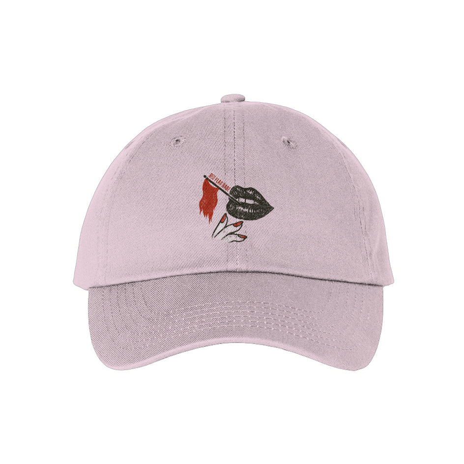 Smoking Lips Red Flag Babe Logo Hat