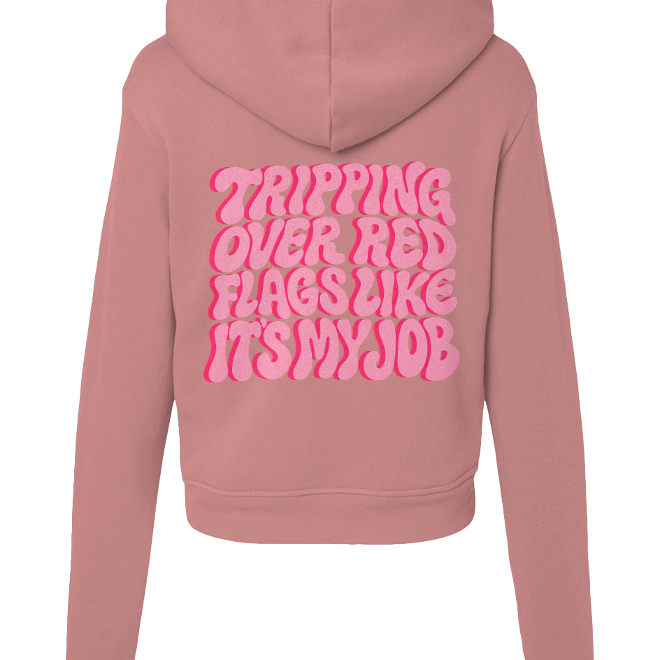 Tripping Over Red Flags Sweatshirt (Red Design)