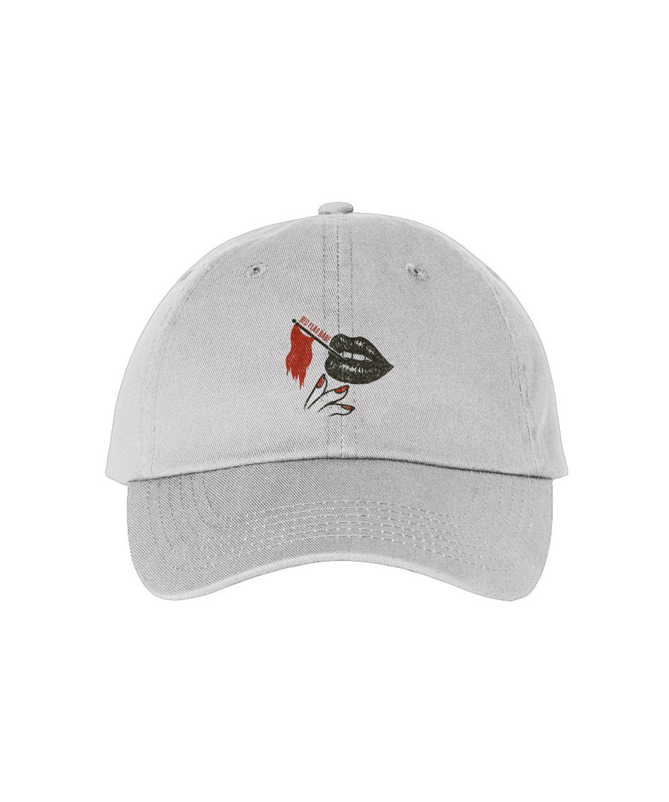 Smoking Lips Red Flag Babe Logo Hat [Embroidered] - (Remade 11/03)