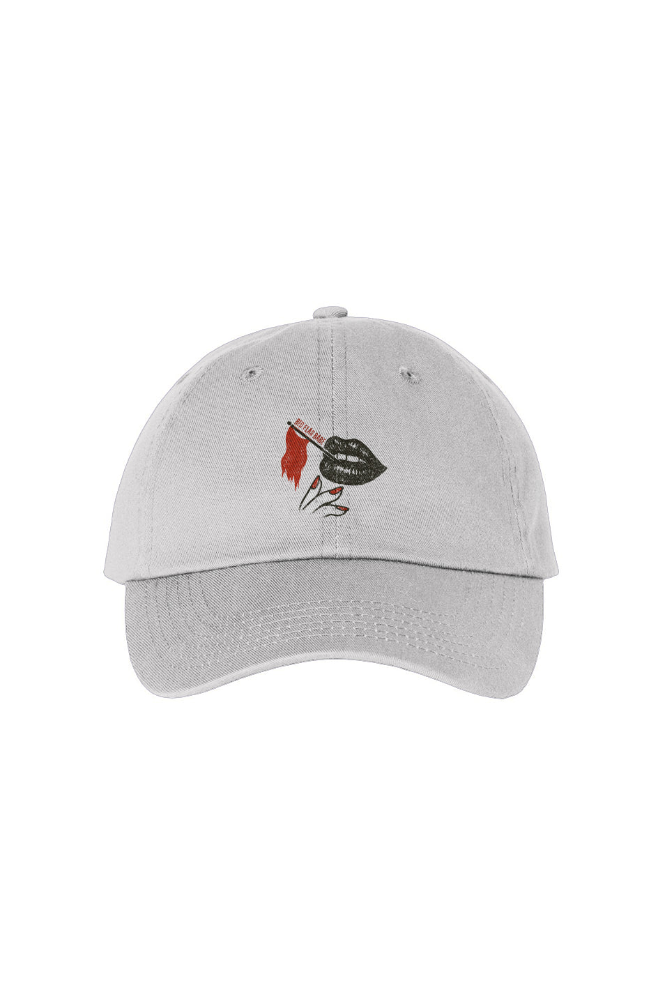 Smoking Lips Red Flag Babe Logo Hat [Embroidered] - (Remade 11/03)