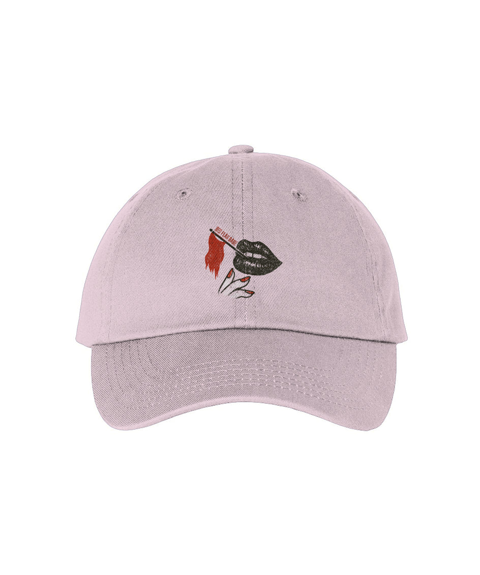 Smoking Lips Red Flag Babe Logo Hat [Embroidered] - (Remade 11/03)