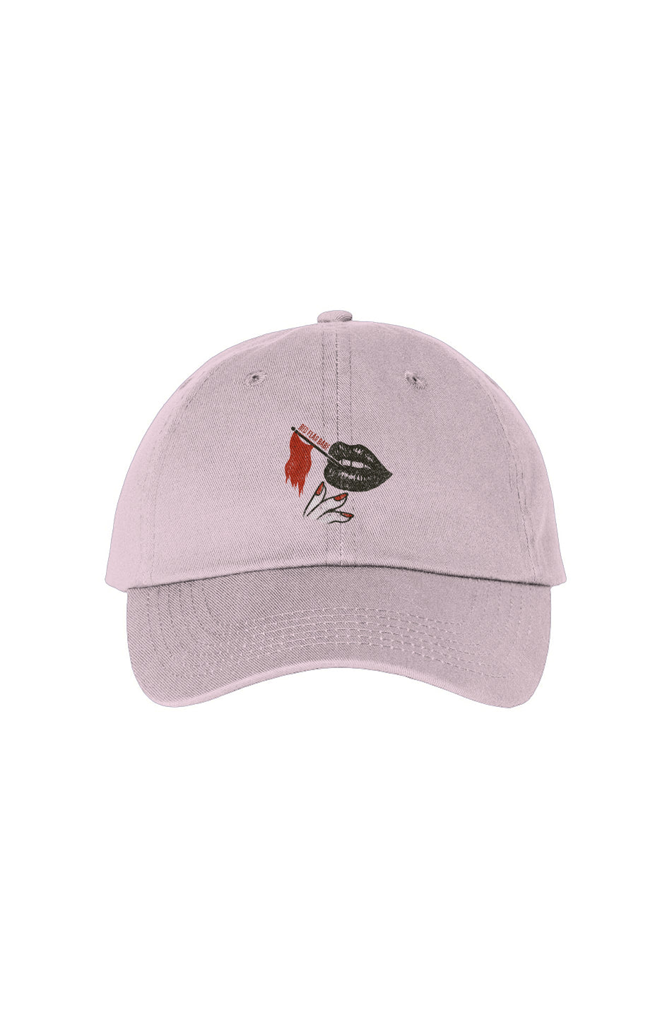 Smoking Lips Red Flag Babe Logo Hat [Embroidered] - (Remade 11/03)