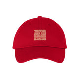 Tripping Over Red Flags Hat (Red) [Embroidered] - (11/03)