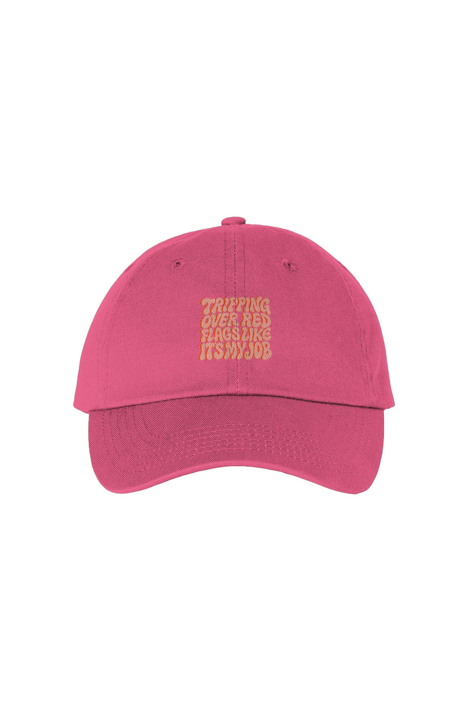 Tripping Over Red Flags Hat (Red) [Embroidered] - (11/03)
