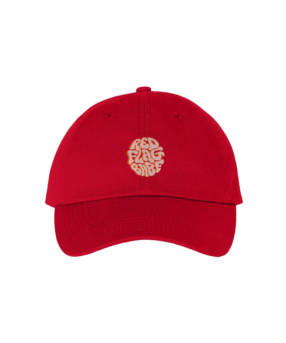 Red Flag Babe Logo Hat (Pink Logo) - (Remade 11/03)