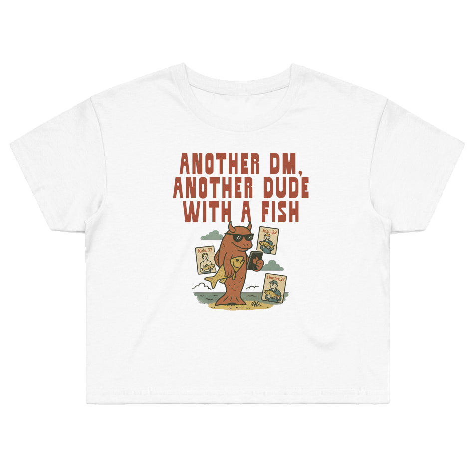 Another Dude With A Fish (Crop Shirt) (New Crop Top 4062)