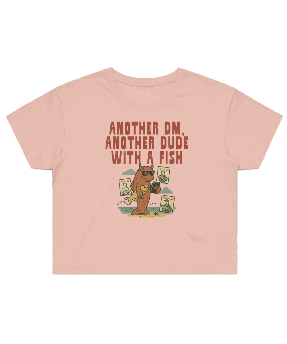Another Dude With A Fish (Crop Shirt) (New Crop Top 4062)