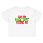 Even My Holiday Spirit Ghosted Me (Crop T-Shirt - Variant 4062)