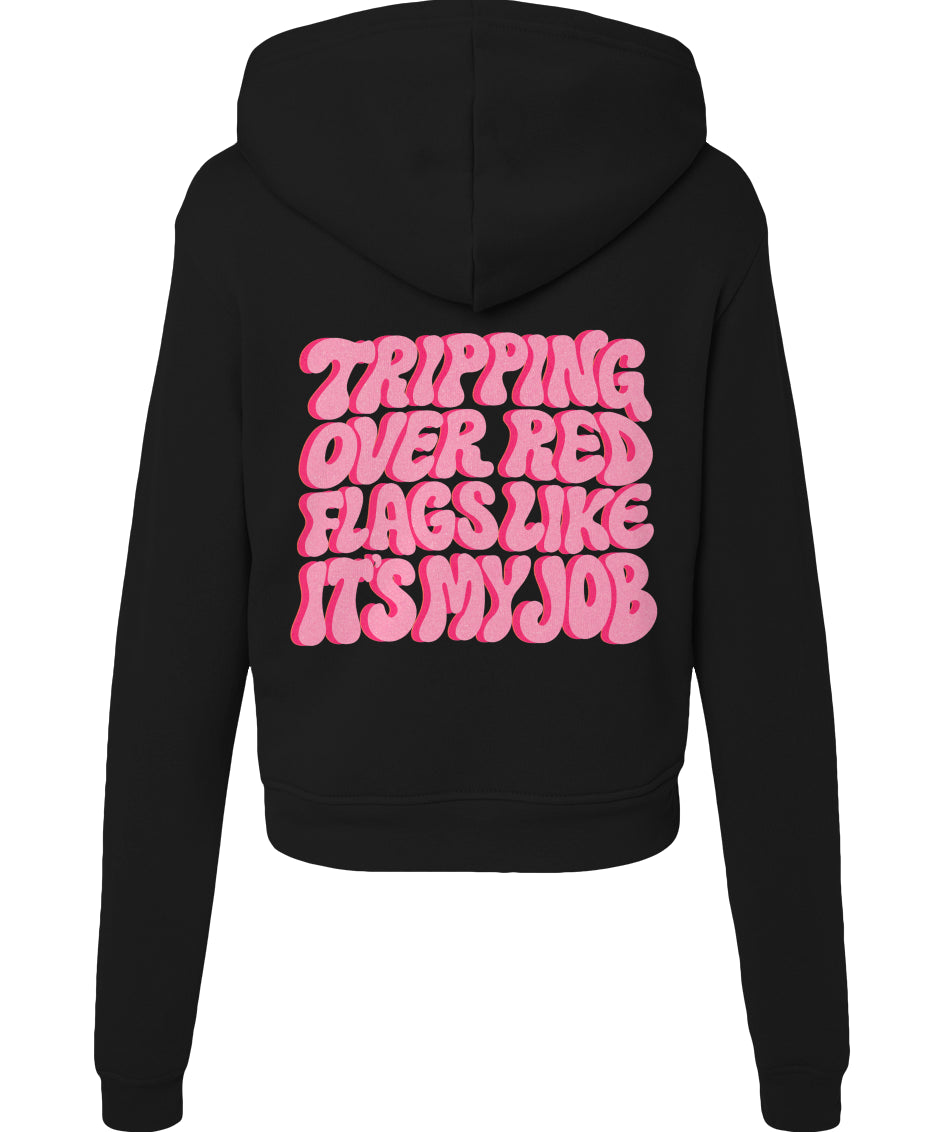 Tripping Over Red Flags Sweatshirt (Red Design)