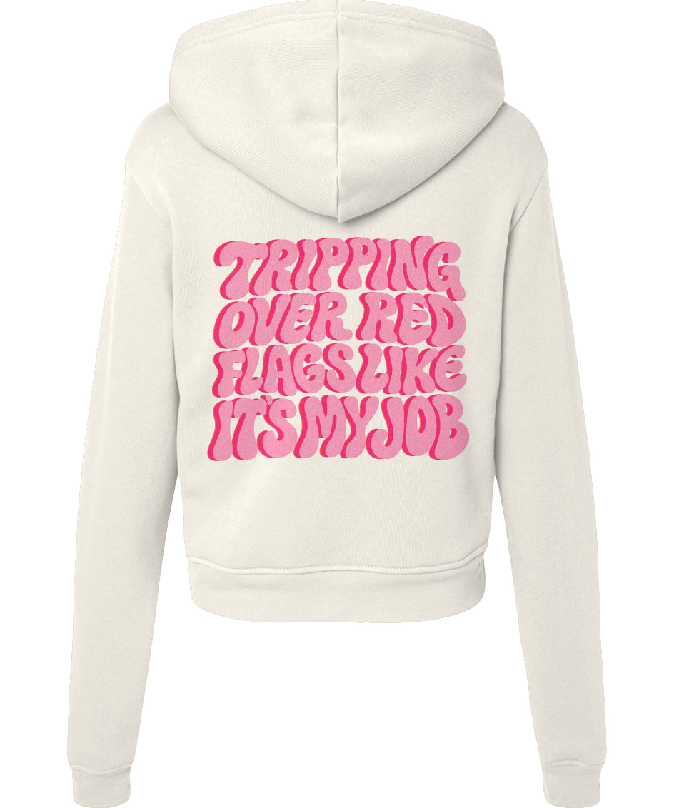 Tripping Over Red Flags Sweatshirt (Red Design)