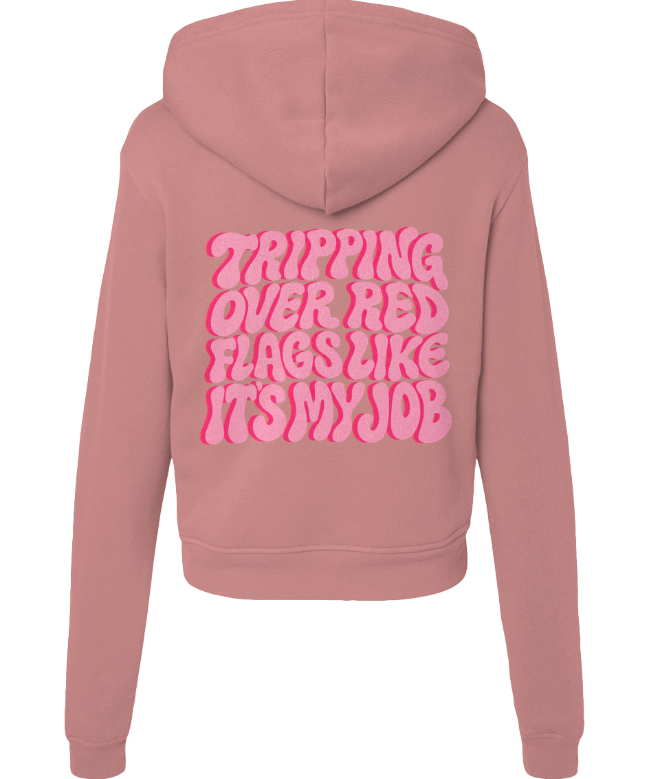 Tripping Over Red Flags Sweatshirt (Red Design)
