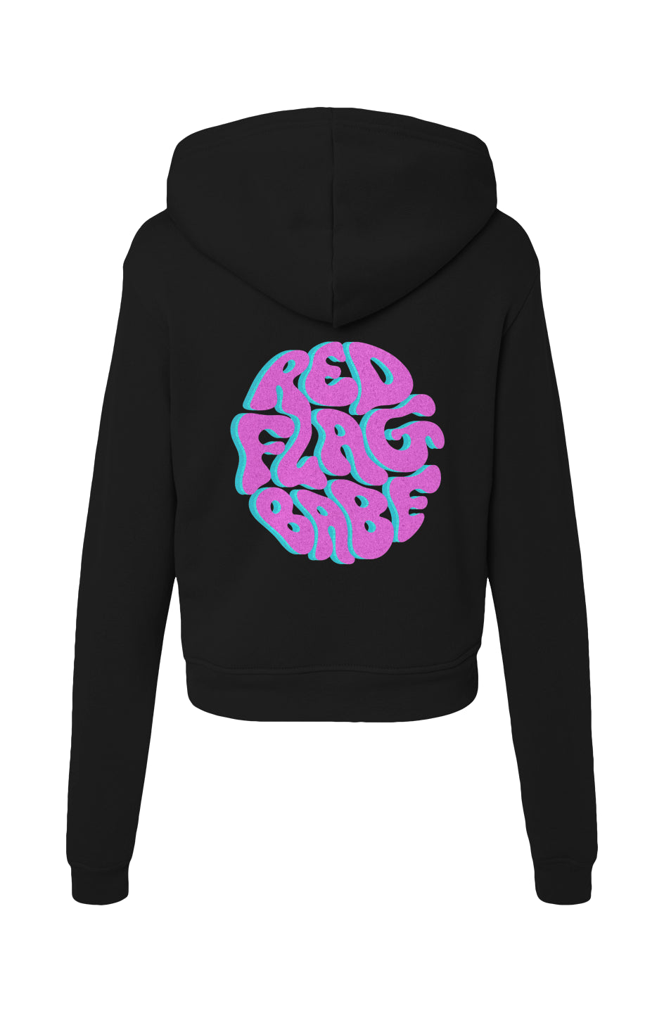 Red Flag Babe Logo Sweatshirt (Purple Logo Design)