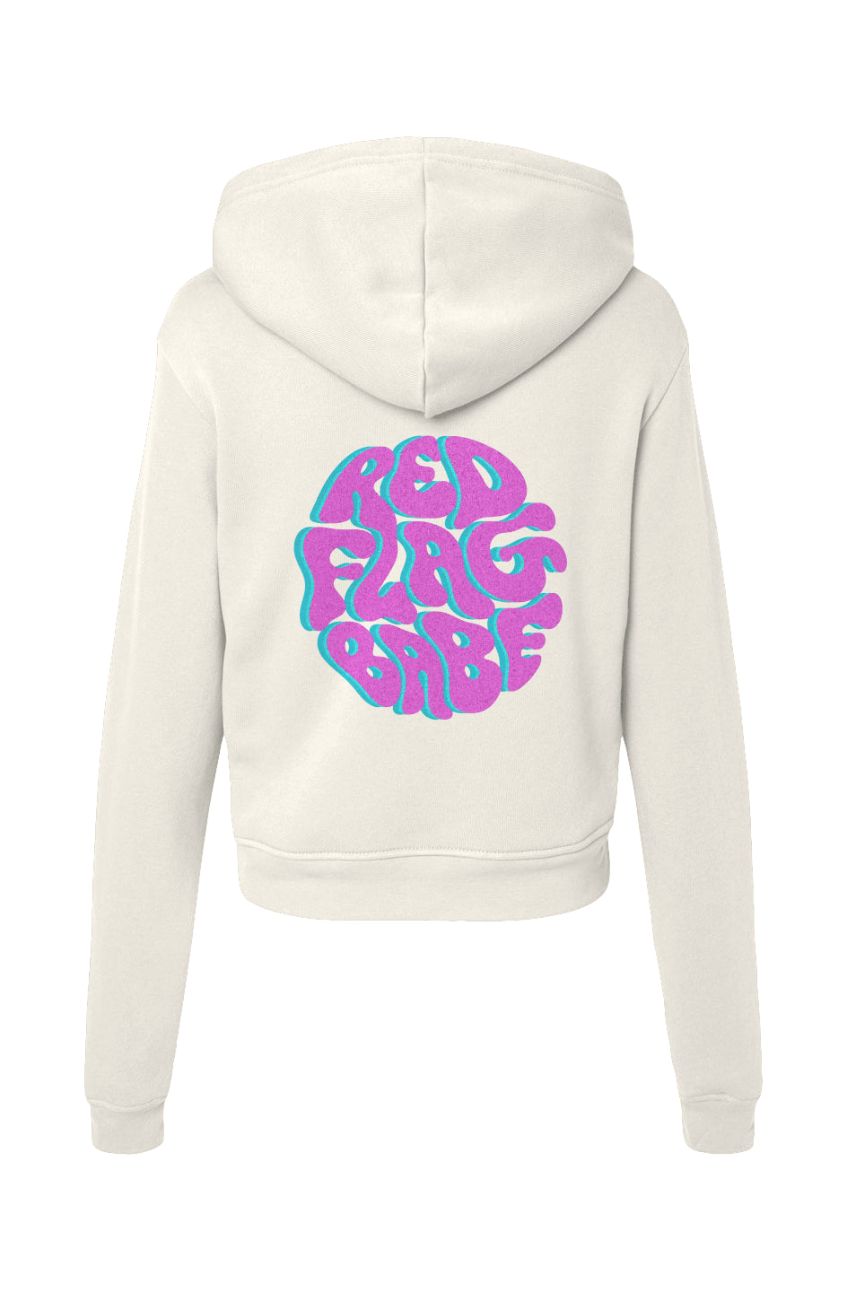 Red Flag Babe Logo Sweatshirt (Purple Logo Design)