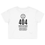 404 Error Crop Top Shirt - 11/10