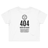 404 Error Crop Top Shirt - 11/10