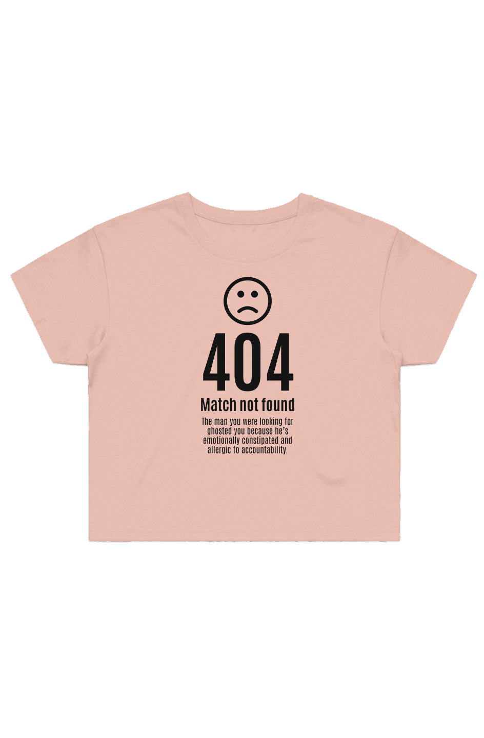 404 Error Crop Top Shirt - 11/10