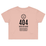 404 Error Crop Top Shirt - 11/10