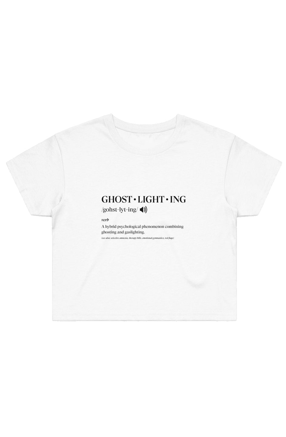 Ghost-Lighting (Crop Top Shirt) - 11/10