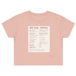 Red Flag Invoice Receipt (Crop Top Shirt) - 11/10 