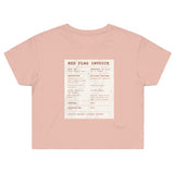 Red Flag Invoice Receipt (Crop Top Shirt) - 11/10 
