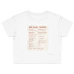 Red Flag Invoice Receipt (Crop Top Shirt) - 11/10 