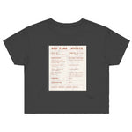 Red Flag Invoice Receipt (Crop Top Shirt) - 11/10 