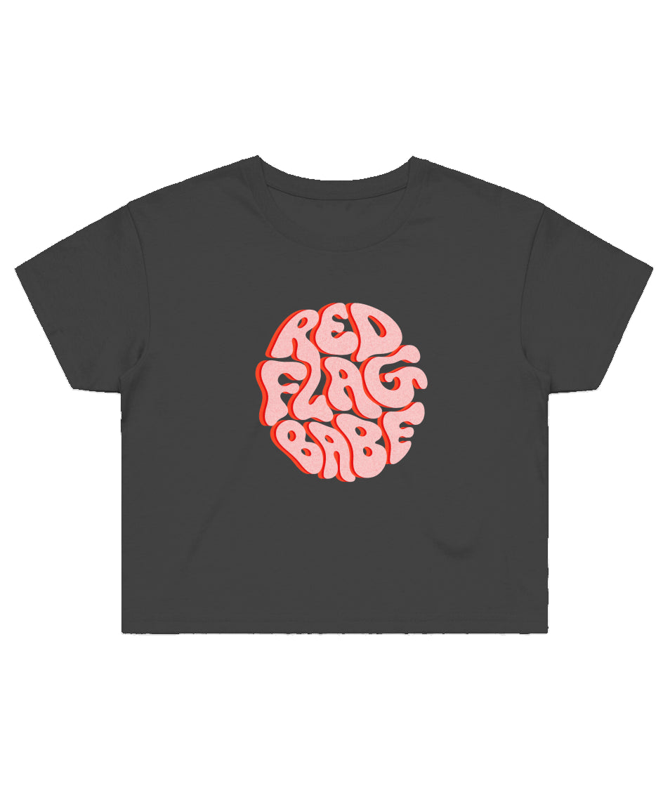 OG Red Flag Logo (Crop Top Shirt) - 11/10