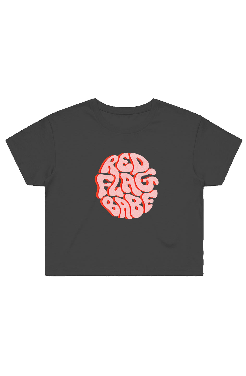 OG Red Flag Logo (Crop Top Shirt) - 11/10