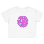 OG Red Flag Babe Shirt (Purple Logo - Crop Top Shirt) - 11/10