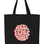 Red Flag Babe Logo Tote Bag (Pink Logo Design)