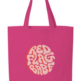 Red Flag Babe Logo Tote Bag (Pink Logo Design)