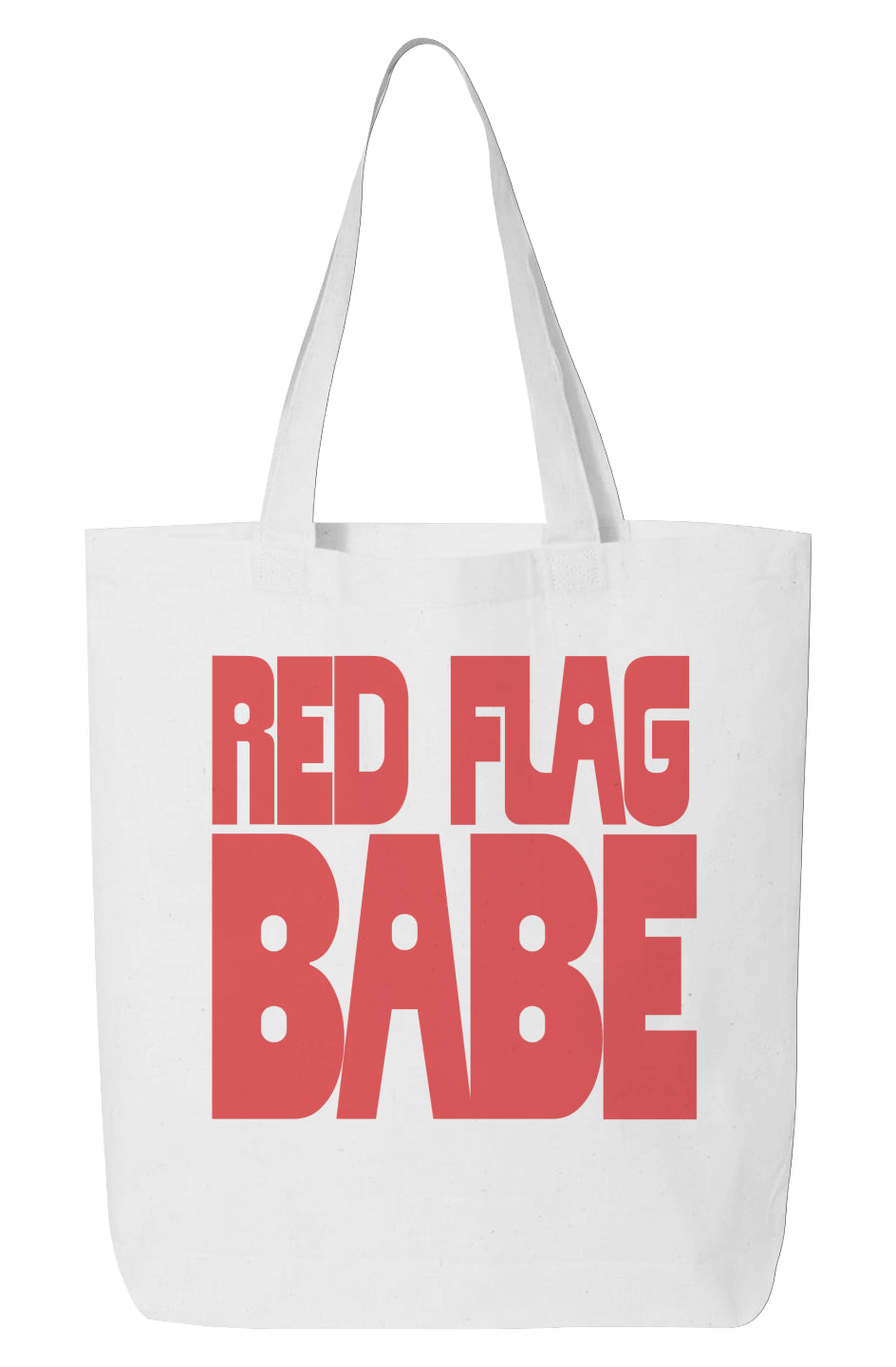 Red Flag Babe (Text Logo) Tote Bag