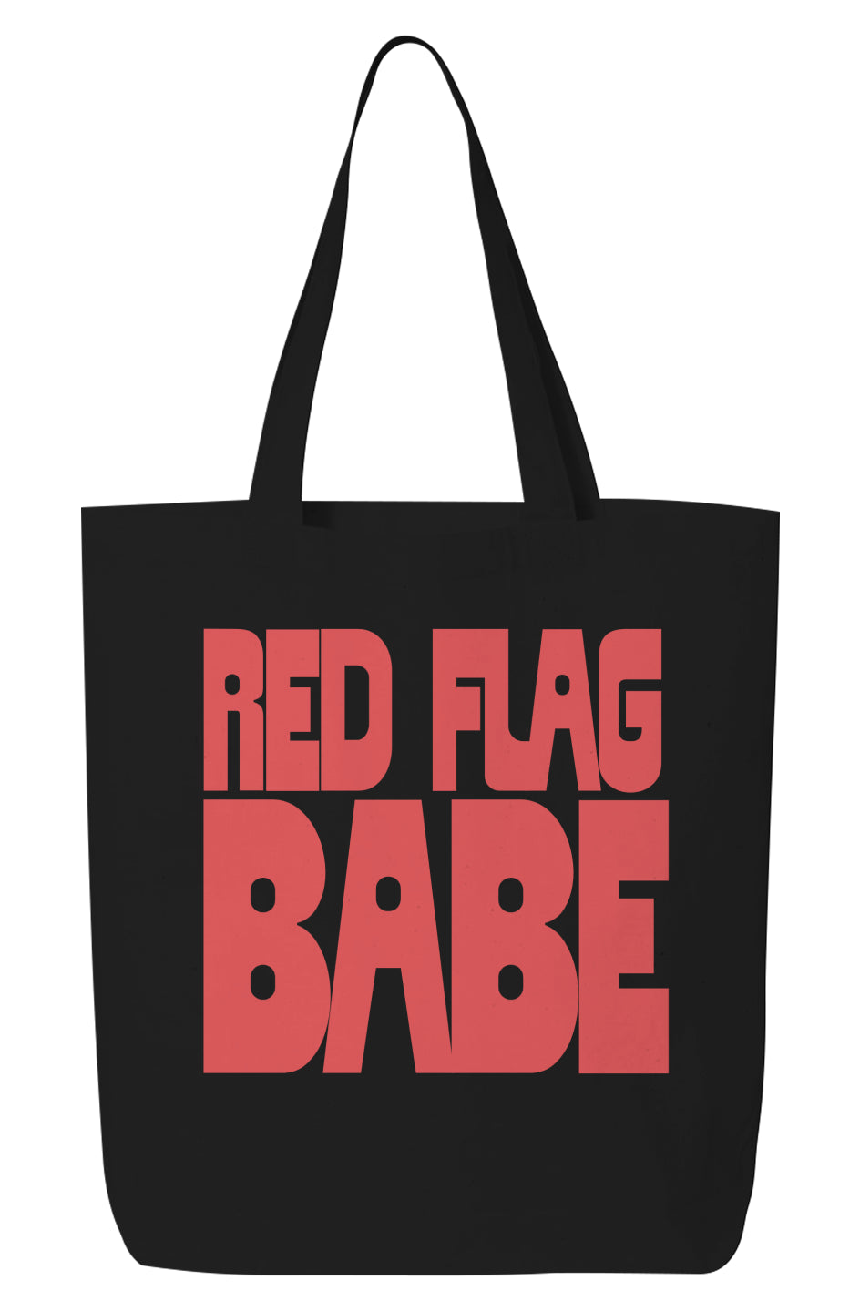 Red Flag Babe (Text Logo) Tote Bag